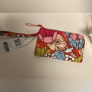 Vera Bradley Floral Print zip Wristlet Case - Multi-Color